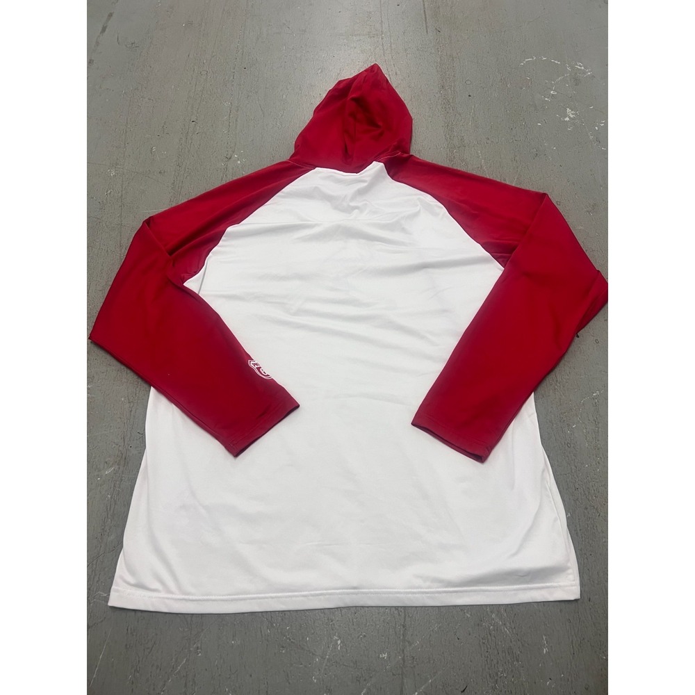 St. Louis Cardinals Hoodie Mens XL White Red Raglan Sleeve SGA Baseball MLB - Picture 2 of 9